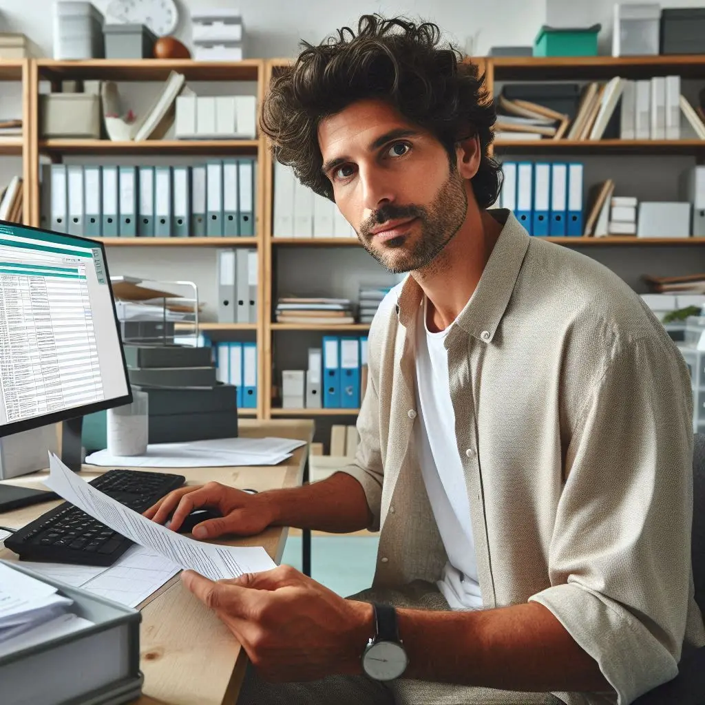 Ilustración del puesto de Administrativo